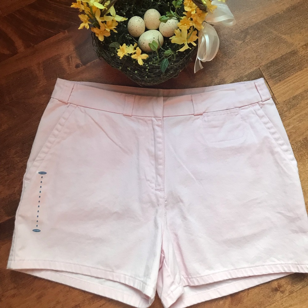 Old Navy new pink chino shorts